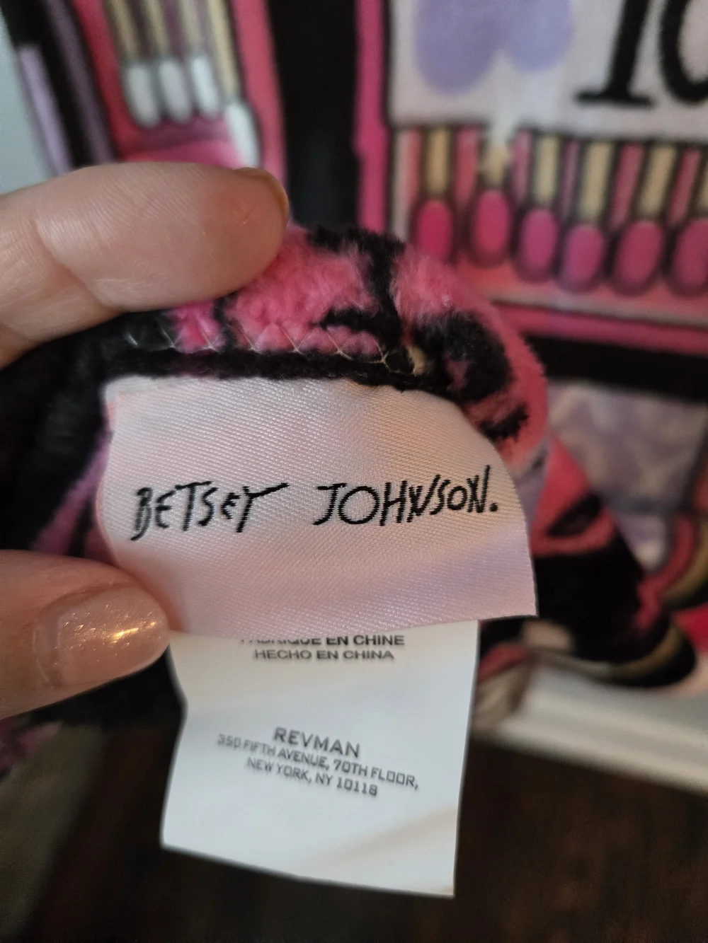 NWT Betsey Johnson Ultra Soft Plush Throw Blanket Pink Makeup Lipstick Matchbox